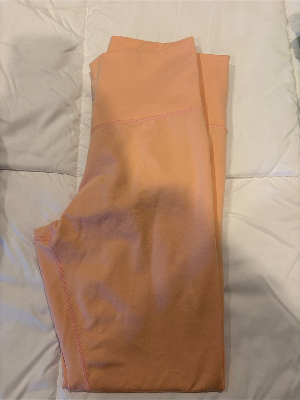 Terez Peach-Orange High-Waist Leggings
